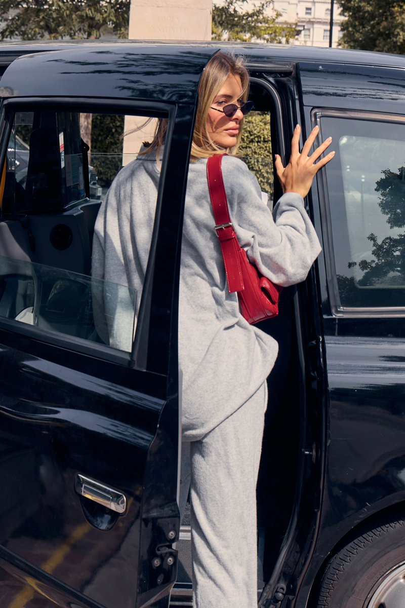 Kaiia Kaiia Supersoft Button Down Shirt Grey Marl - 4