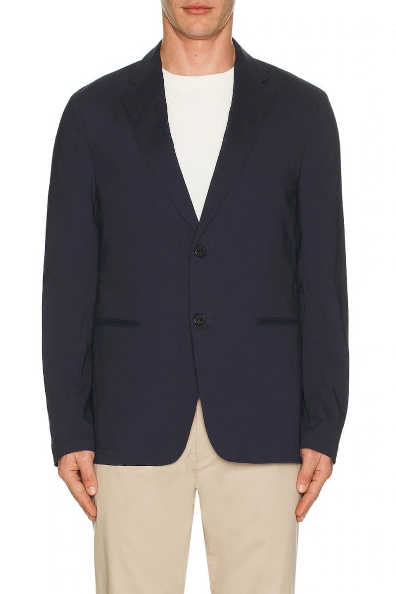 revolve Revolve Stretch Linen Clinton Blazer in Eclipse