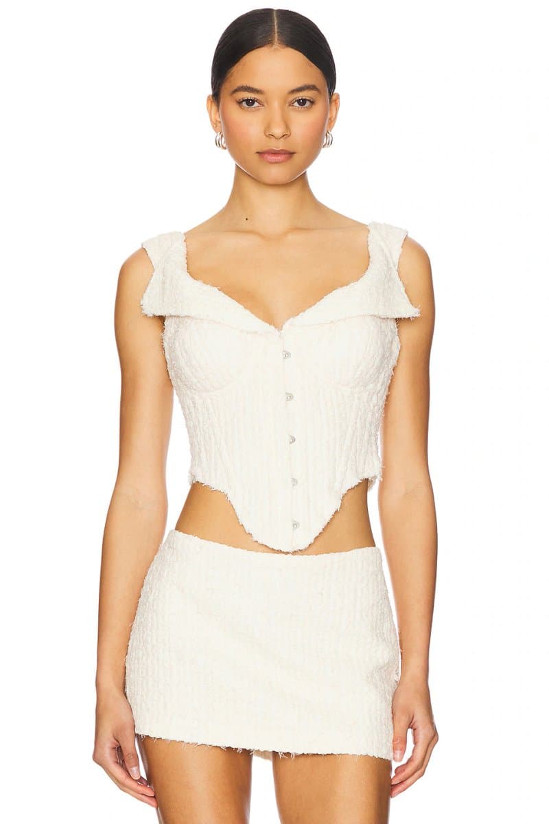 revolve Revolve Chamonix Corset Top in Ivory