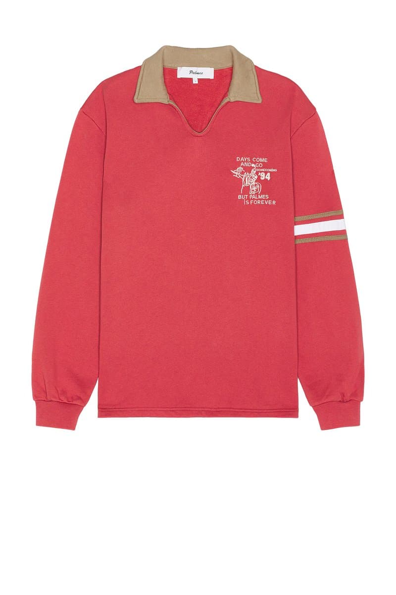 revolve Revolve Palmes Forever Open Rugby Shirt in Red