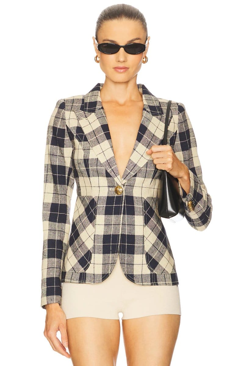 navy plaid