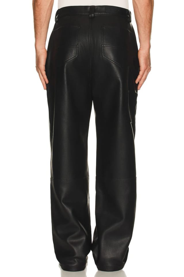 revolve Faux Leather Carpenter Pant - 3