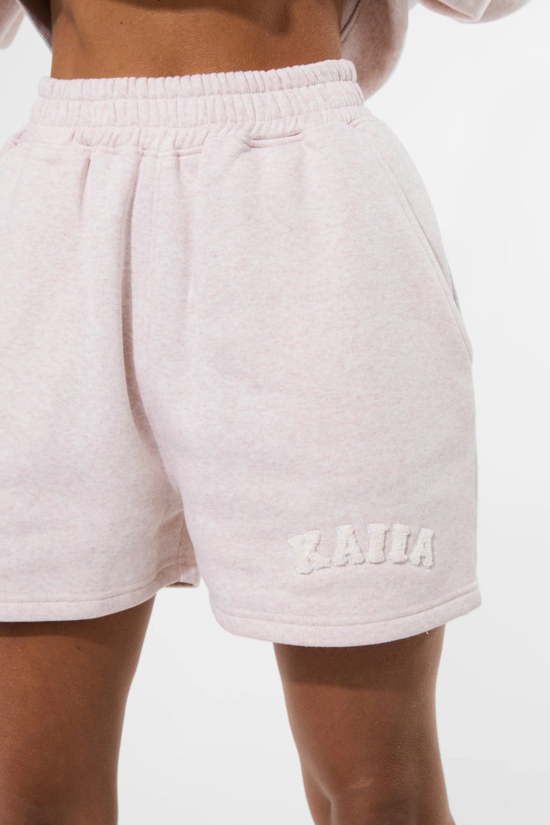 Kaiia Kaiia Logo Sweat Shorts Oat - 2