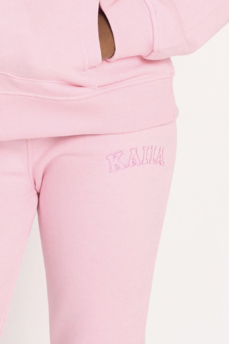 Kaiia Kaiia Kids Cuffed Joggers Pink - 4