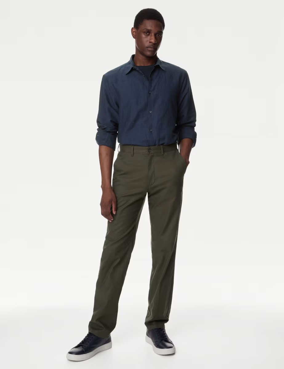 Marks & Spencer M&S Linen Blend Shirt Navy - 3