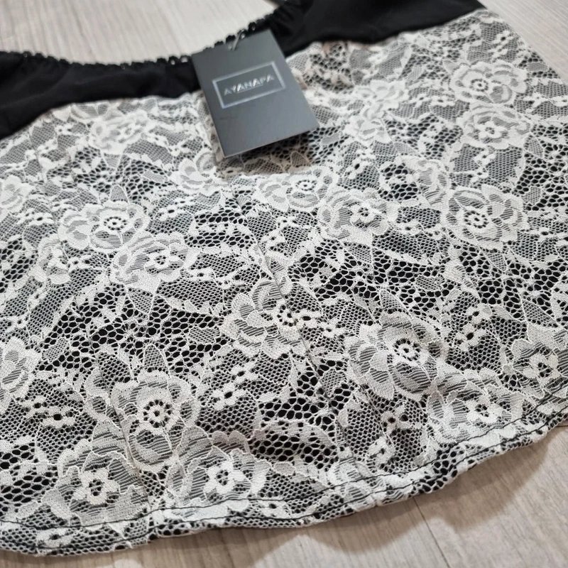 Ayanapa BNWT Ayanapa Lace Ribbed Corset Strappy Top - 4