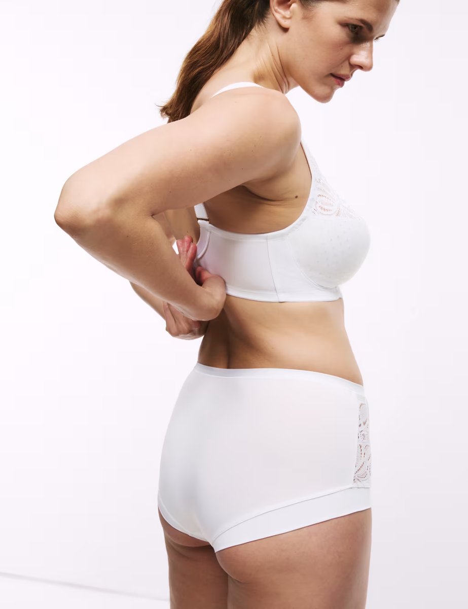 Marks & Spencer M&S 3pk Amelia Lace High Rise Shorts White - 4