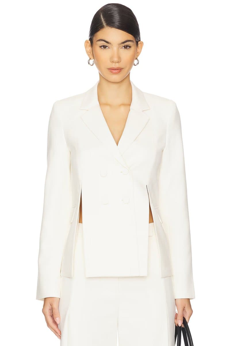 revolve Revolve Alexis Ivory Double Breasted Blazer