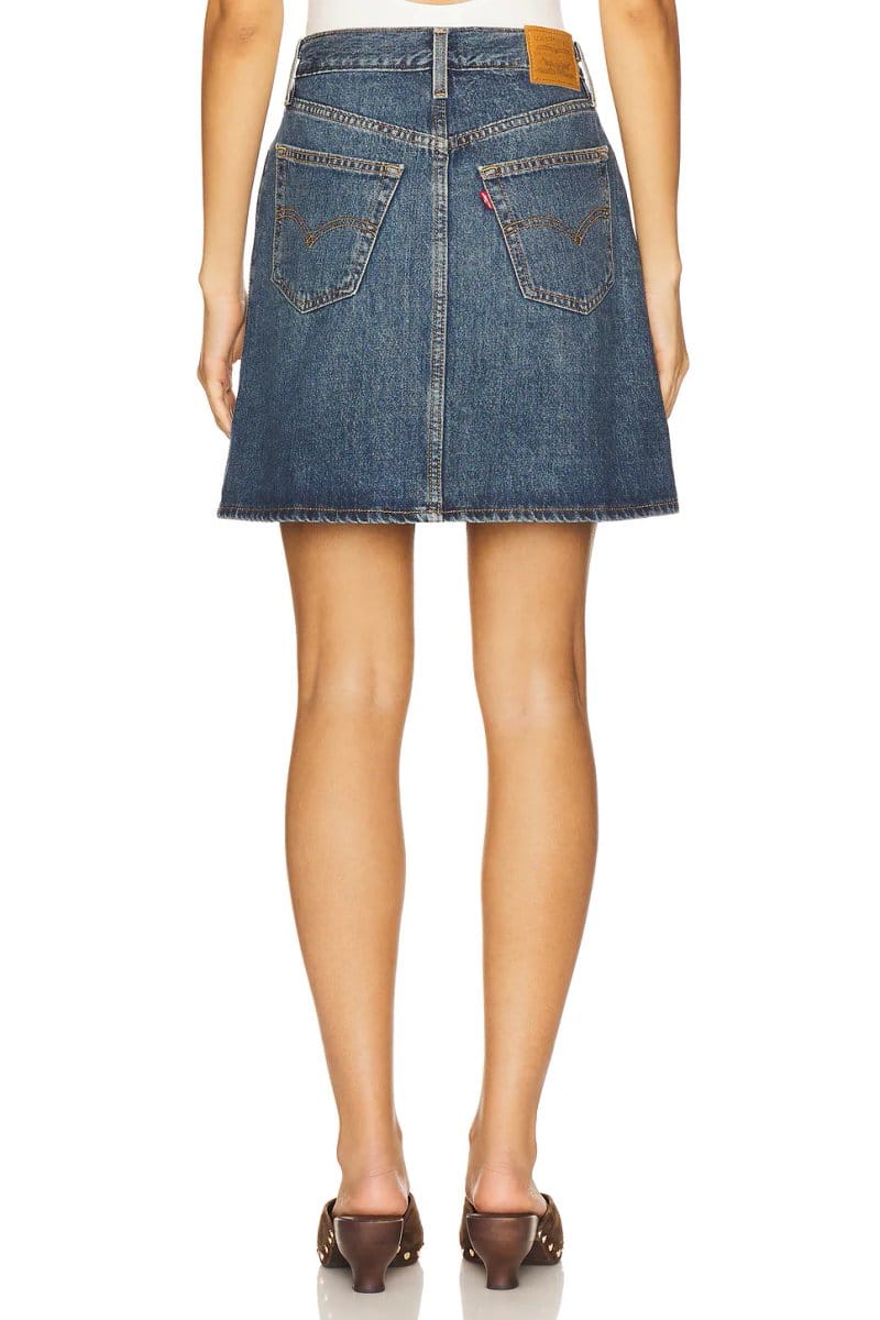 revolve Retro Button Front Skirt - 4