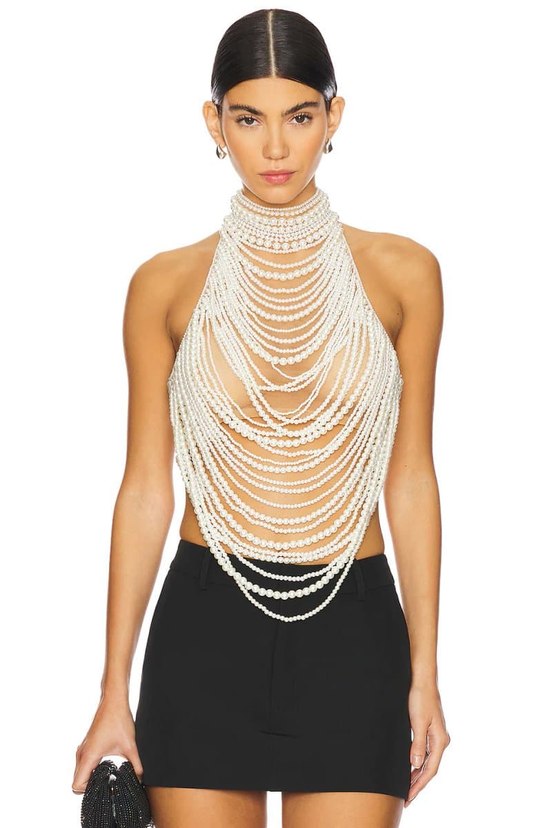 revolve Elsie Pearl Top