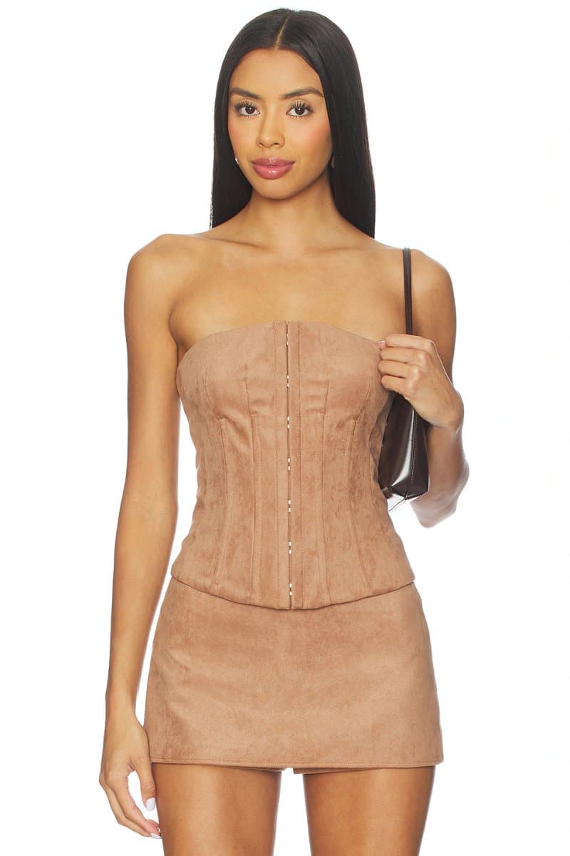 revolve Jolie Faux Suede Top