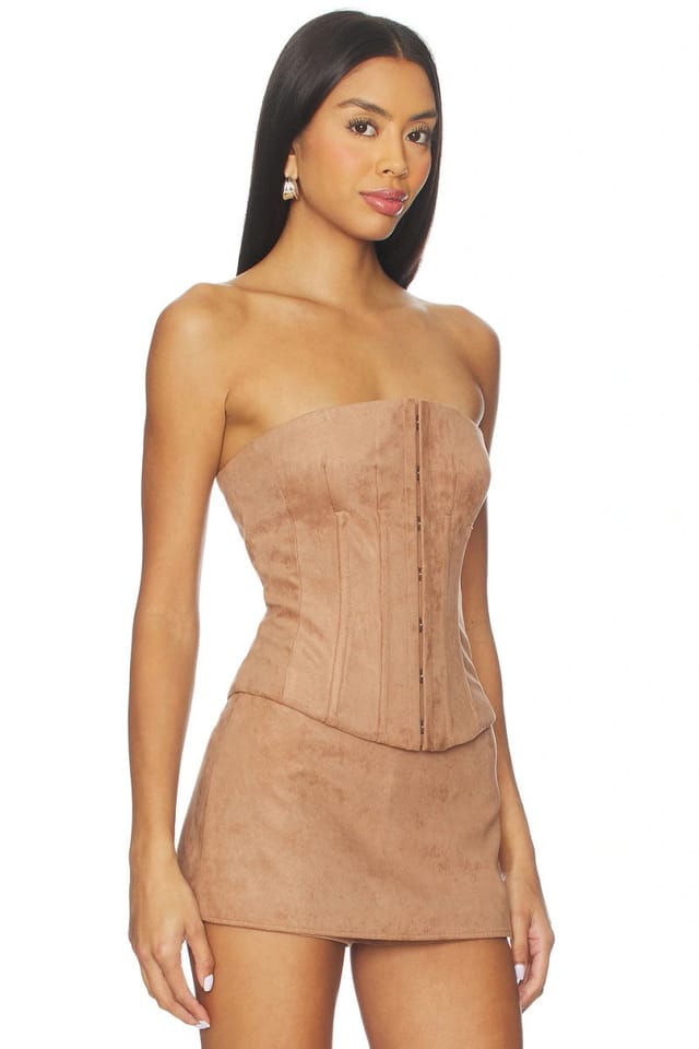 revolve Jolie Faux Suede Top - 2