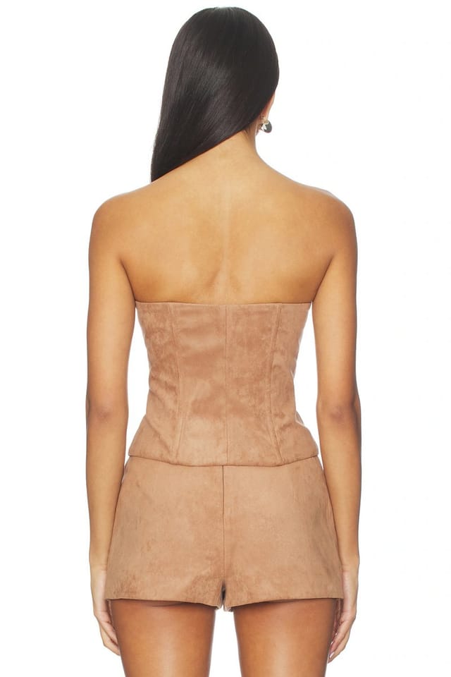 revolve Jolie Faux Suede Top - 3