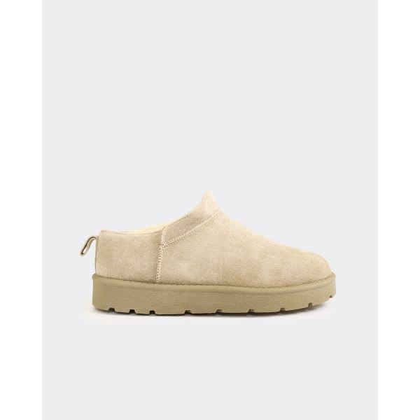 EGO Cola Cola Faux Fur Lining Mini Ankle Boot In Grey Faux Suede, Women's Size UK 3 - 2