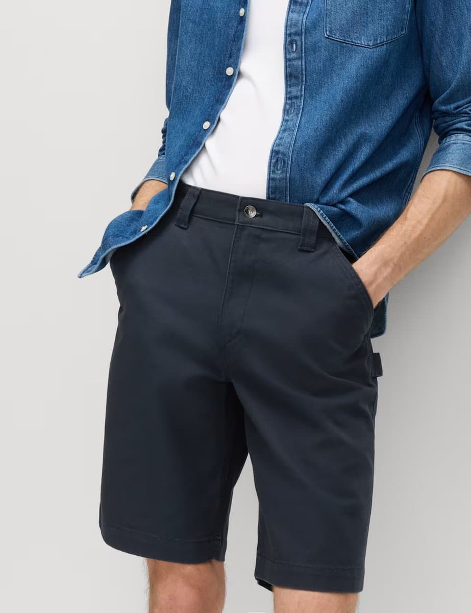 Marks & Spencer M&S Loose Fit Navy Utility Shorts