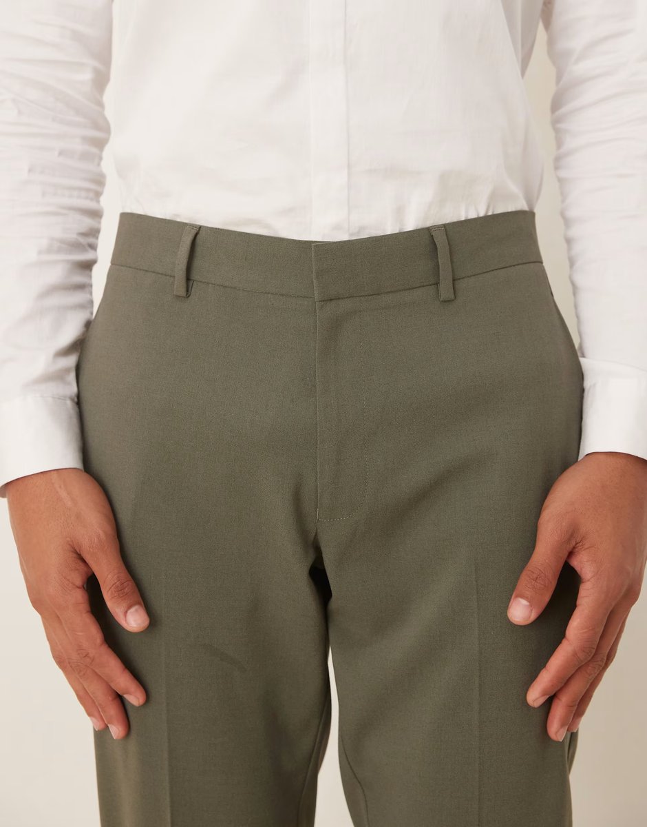 ASOS ASOS DESIGN skinny fit suit trousers in khaki - 4