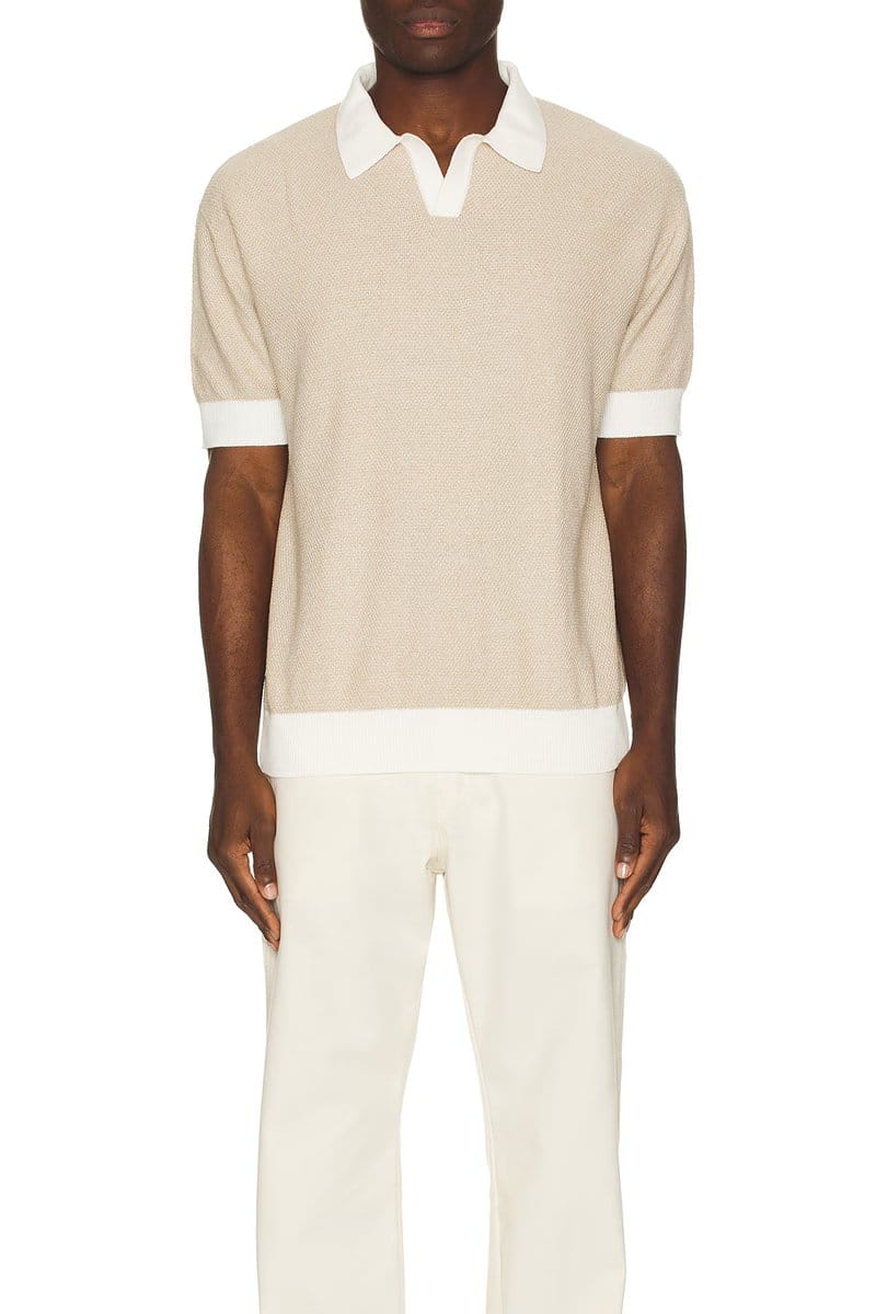 revolve Texture Knit Polo - 1