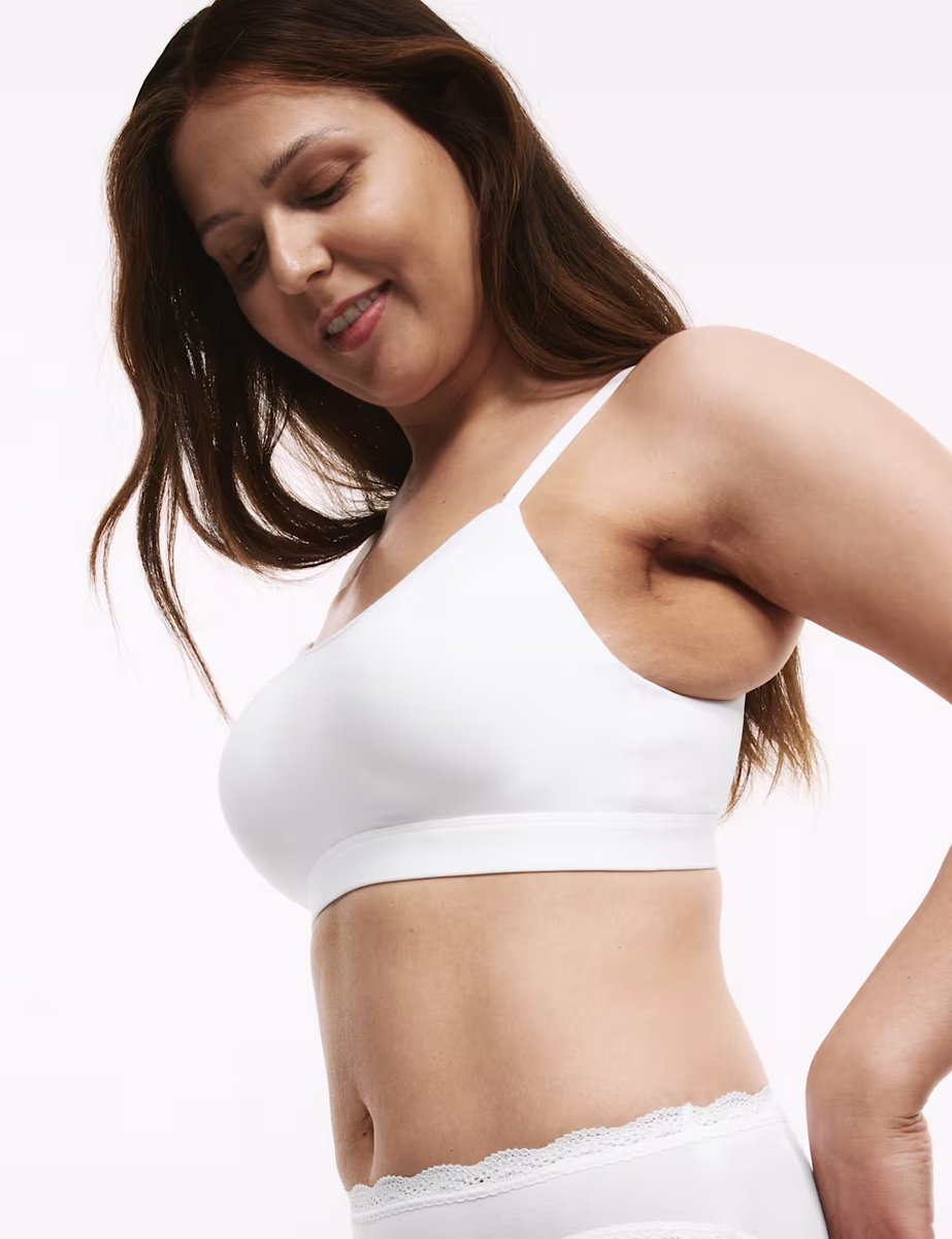 Marks & Spencer M&S Cotton Rich Non Wired Post Surgery Bra A-E White - 3