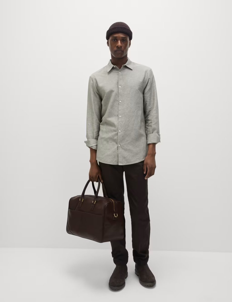 Marks & Spencer M&S Linen Blend Shirt Onyx - 4