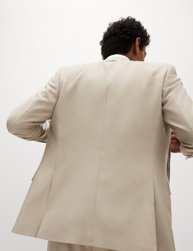 Marks & Spencer M&S Slim Fit Stretch Suit Jacket Neutral - 3