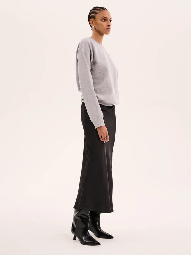 OMNES Billie Sweatshirt in Grey Marl - 2