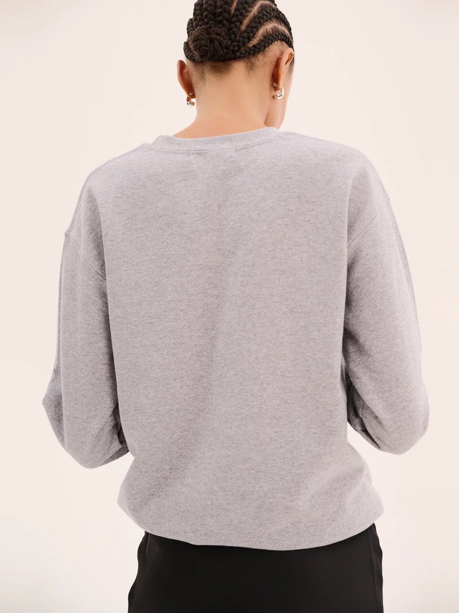 OMNES Billie Sweatshirt in Grey Marl - 3