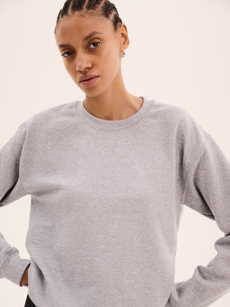 OMNES Billie Sweatshirt in Grey Marl - 4
