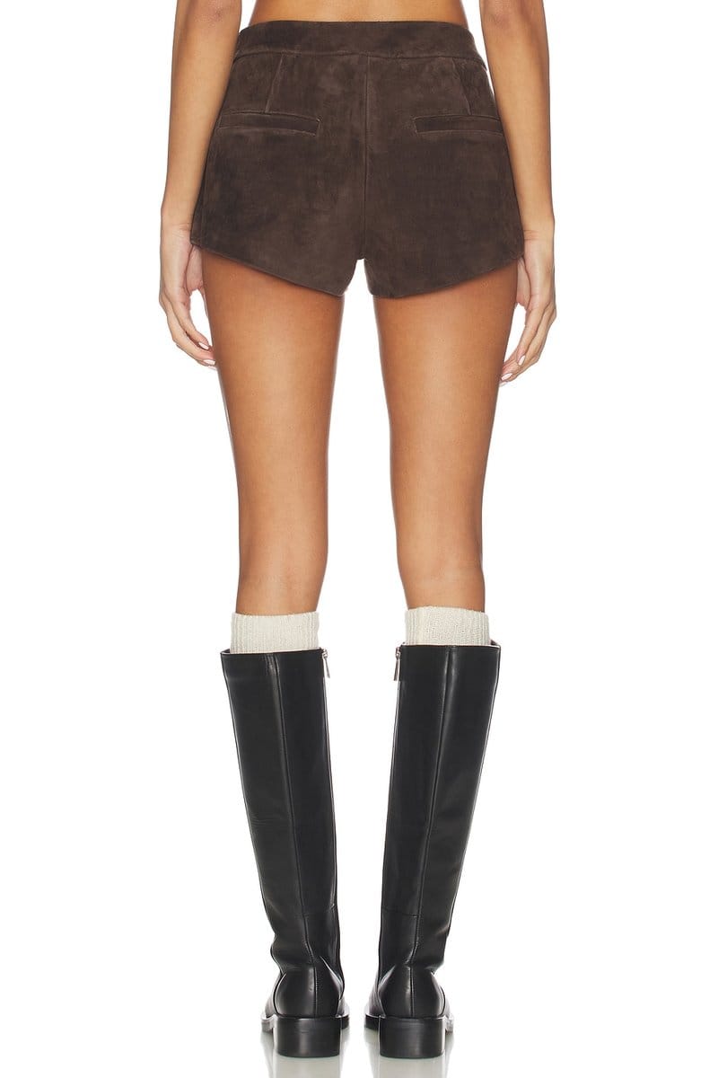 revolve Lena Suede Mini Short - 4