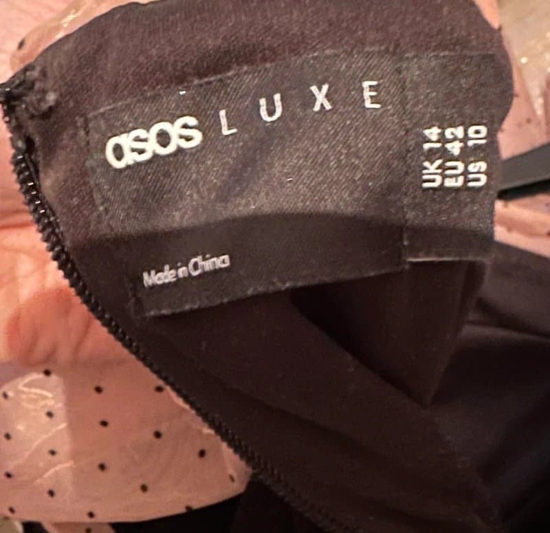 ASOS ASOS Luxe velvet bardo dress