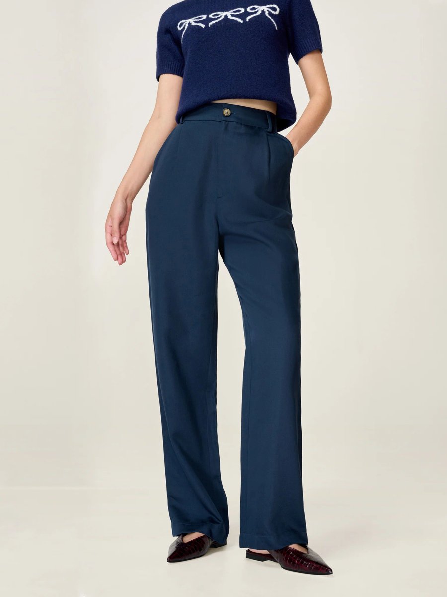 OMNES Cinnamon Trouser in Navy - 4