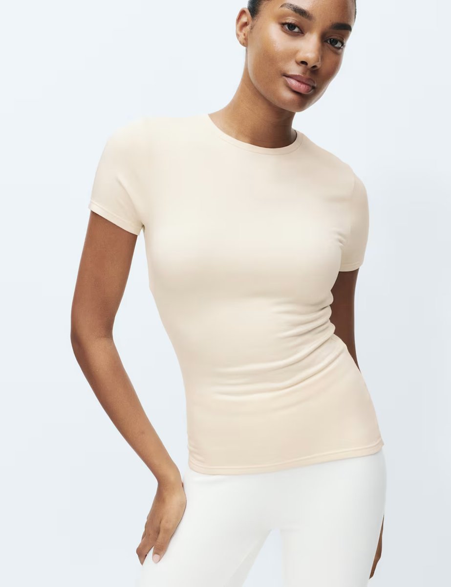 Marks & Spencer M&S Heatgen™ Medium Short Sleeve Thermal Top Cream - 3