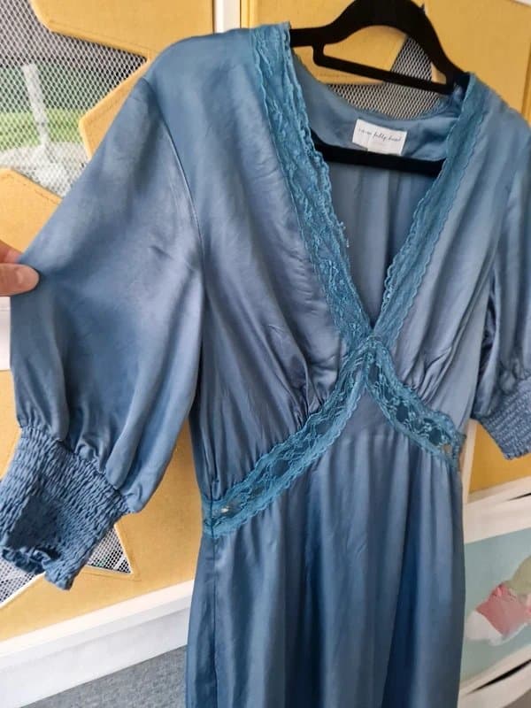 Never Fully Dressed Never fully dressed women's Teal Lace May Dress size 12