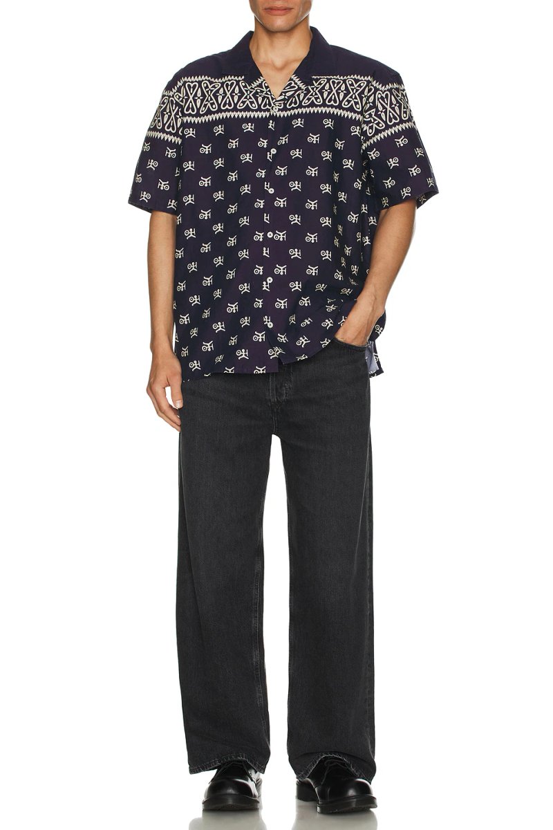 revolve Scarf Print Short Sleeve Shirt - 4