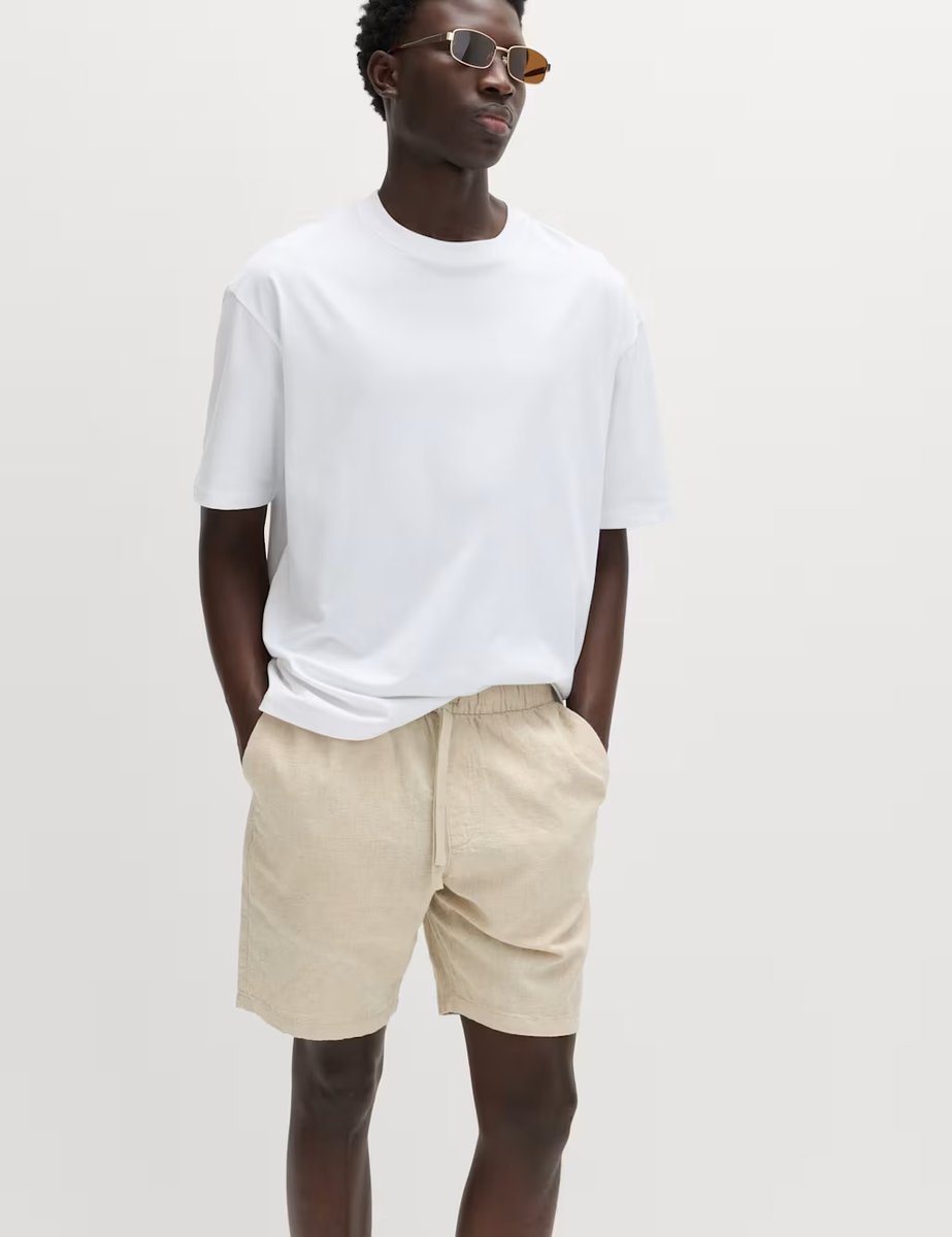 Marks & Spencer M&S Linen Rich Shorts Natural Mix - 3