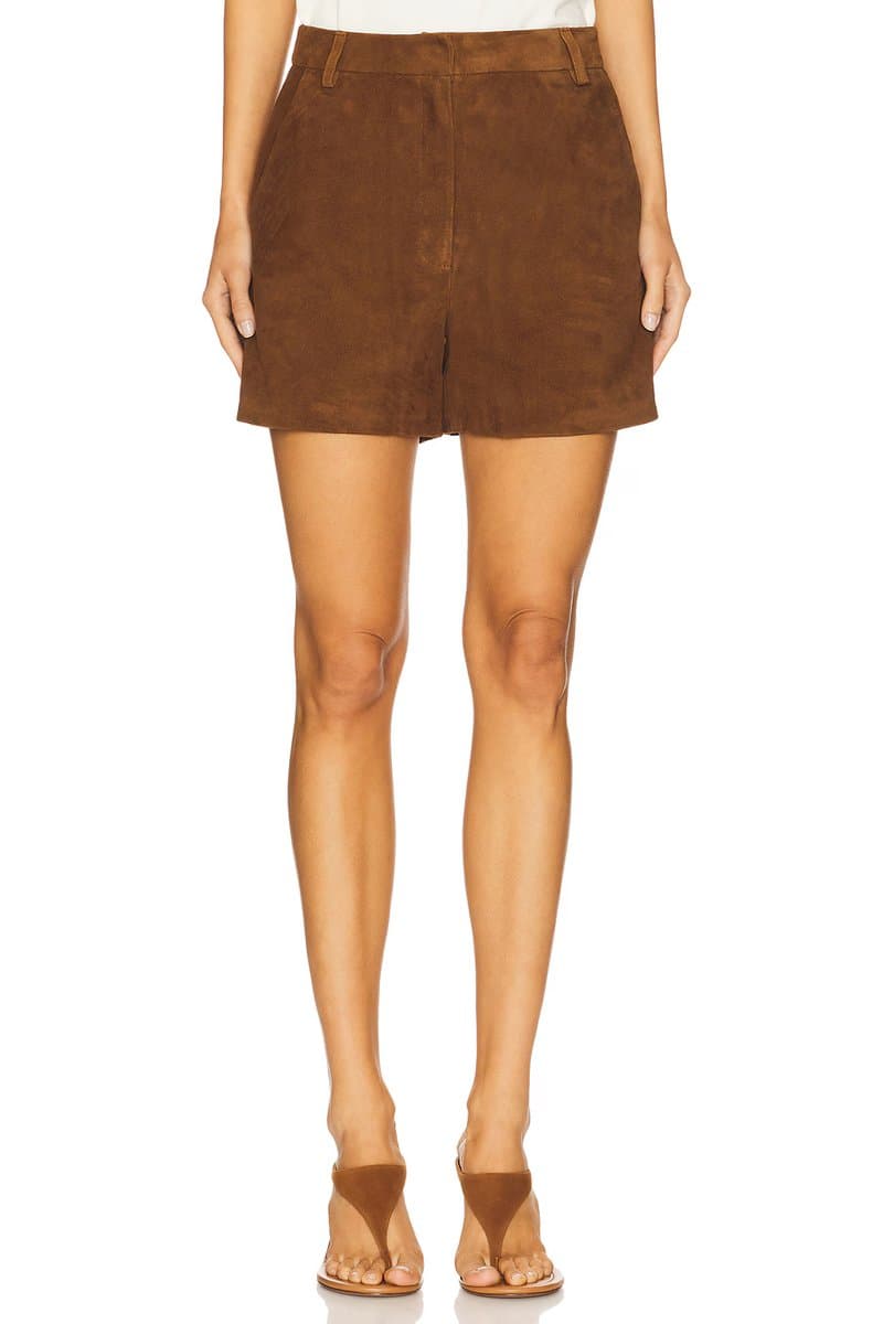 revolve Leather Suede Short