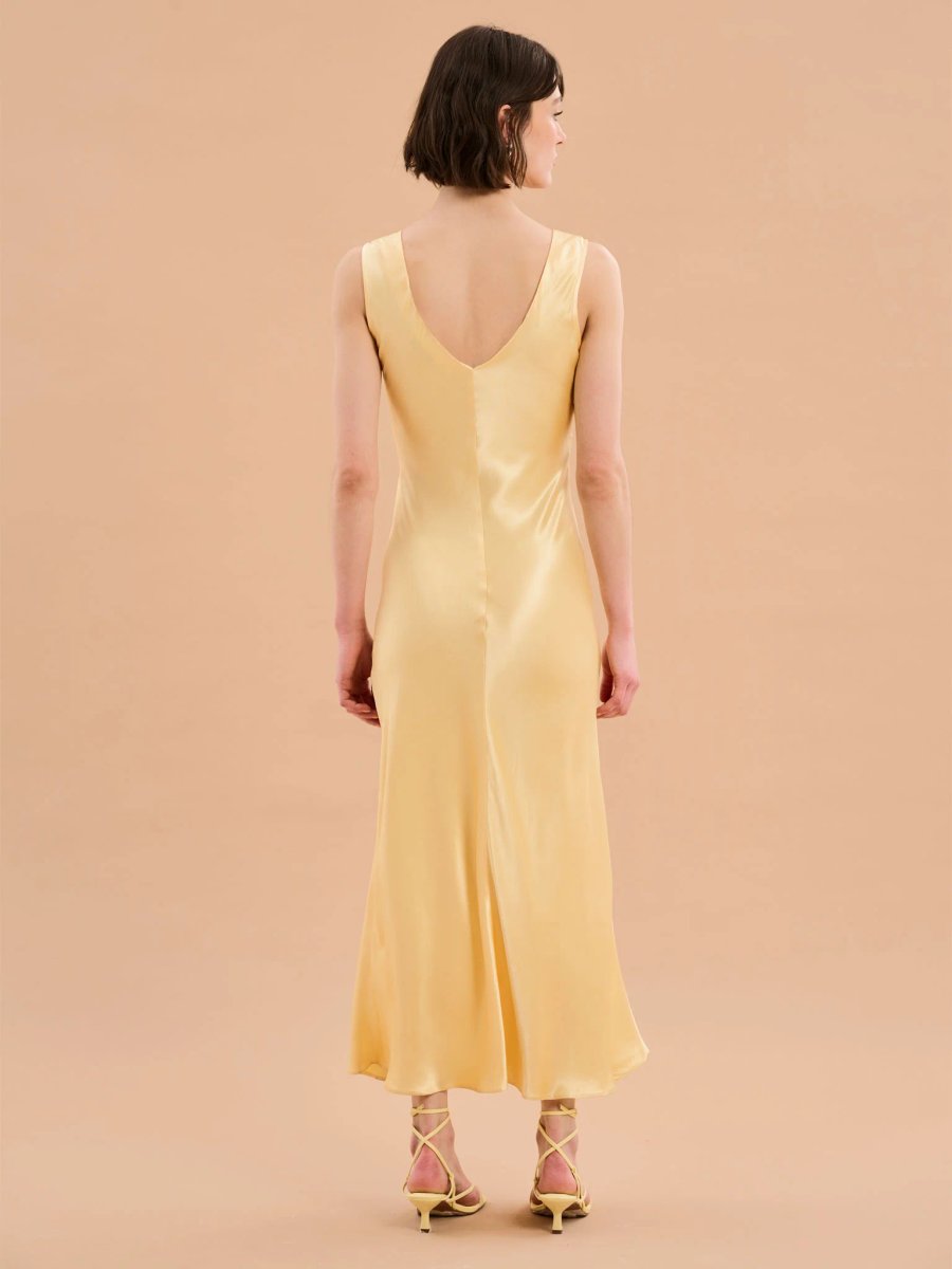 OMNES Iris Maxi Dress in Yellow - 3