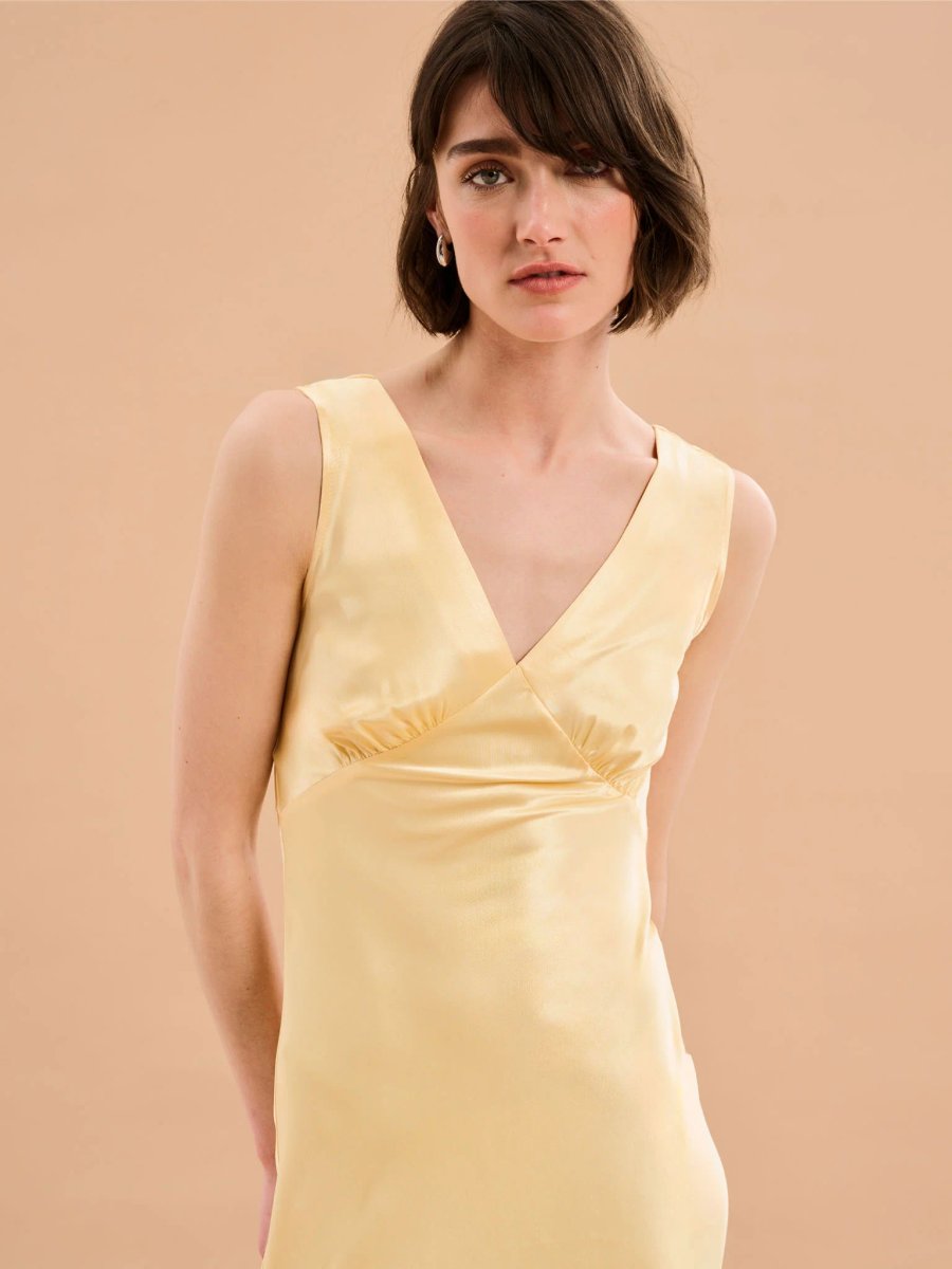 OMNES Iris Maxi Dress in Yellow - 4