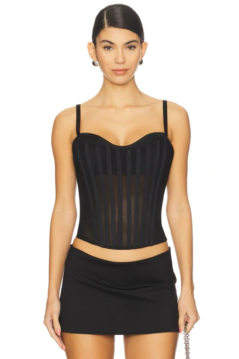 revolve Revolve Maria Corset Top in Black