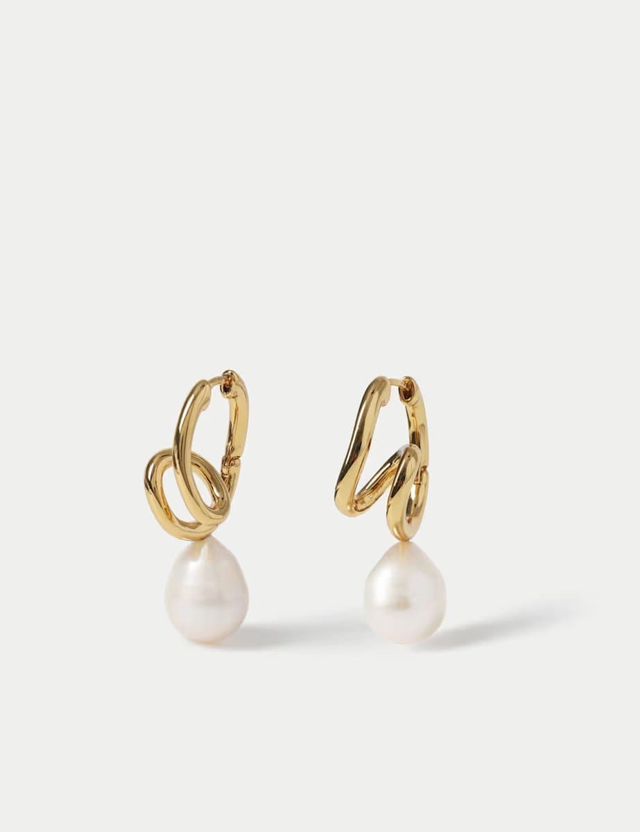 Marks & Spencer M&S Elegant Gold Plated Pearl Earrings