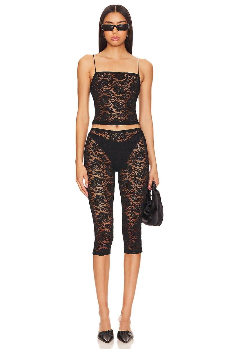 revolve Revolve Justine Sheer Capri Set in Black