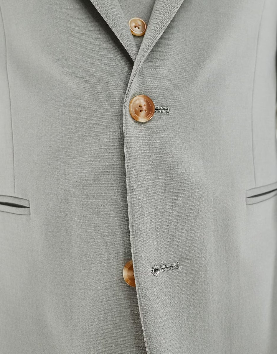 ASOS ASOS DESIGN skinny suit jacket in light green - 4