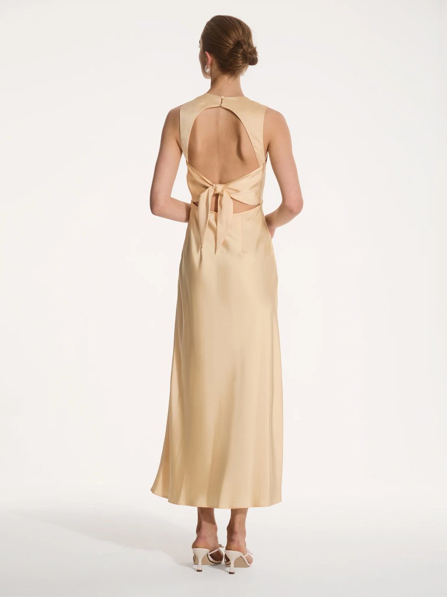 OMNES Nova Dress in Vintage Yellow - 4