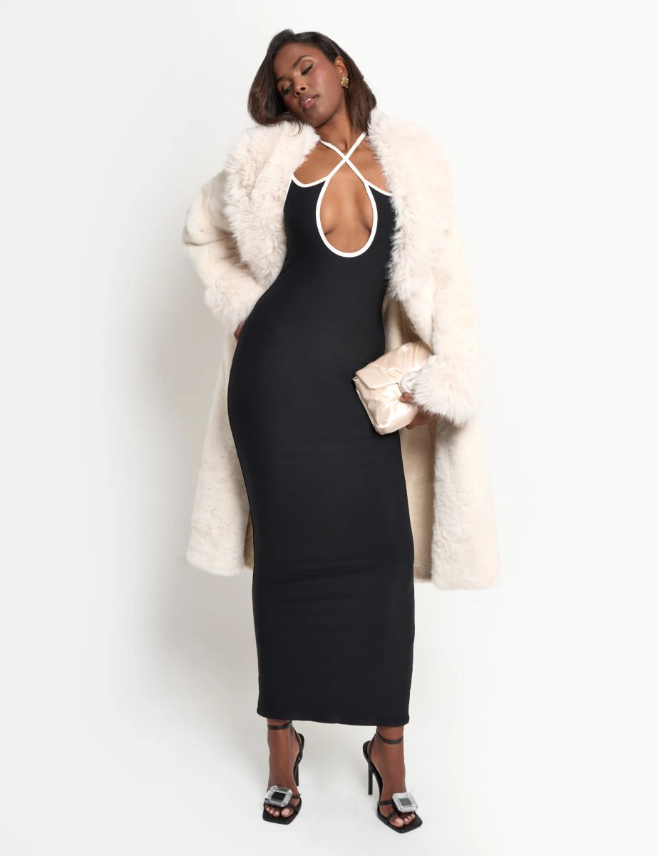 Public Desire Edith Cream Satin Diamante Shoulder Bag - 3