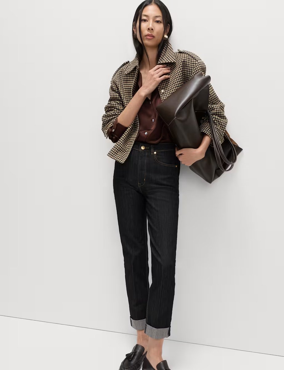 Marks & Spencer M&S Harper Cigarette Smart Jeans Black - 2