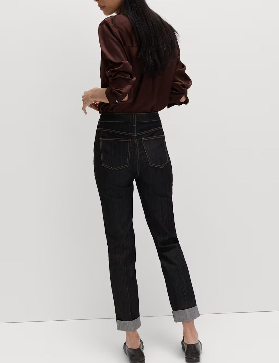 Marks & Spencer M&S Harper Cigarette Smart Jeans Black - 4