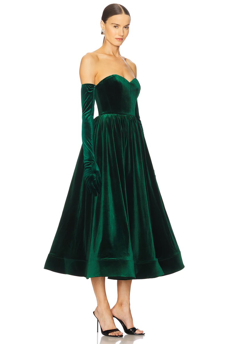 revolve Inara Velvet Midi Dress - 3