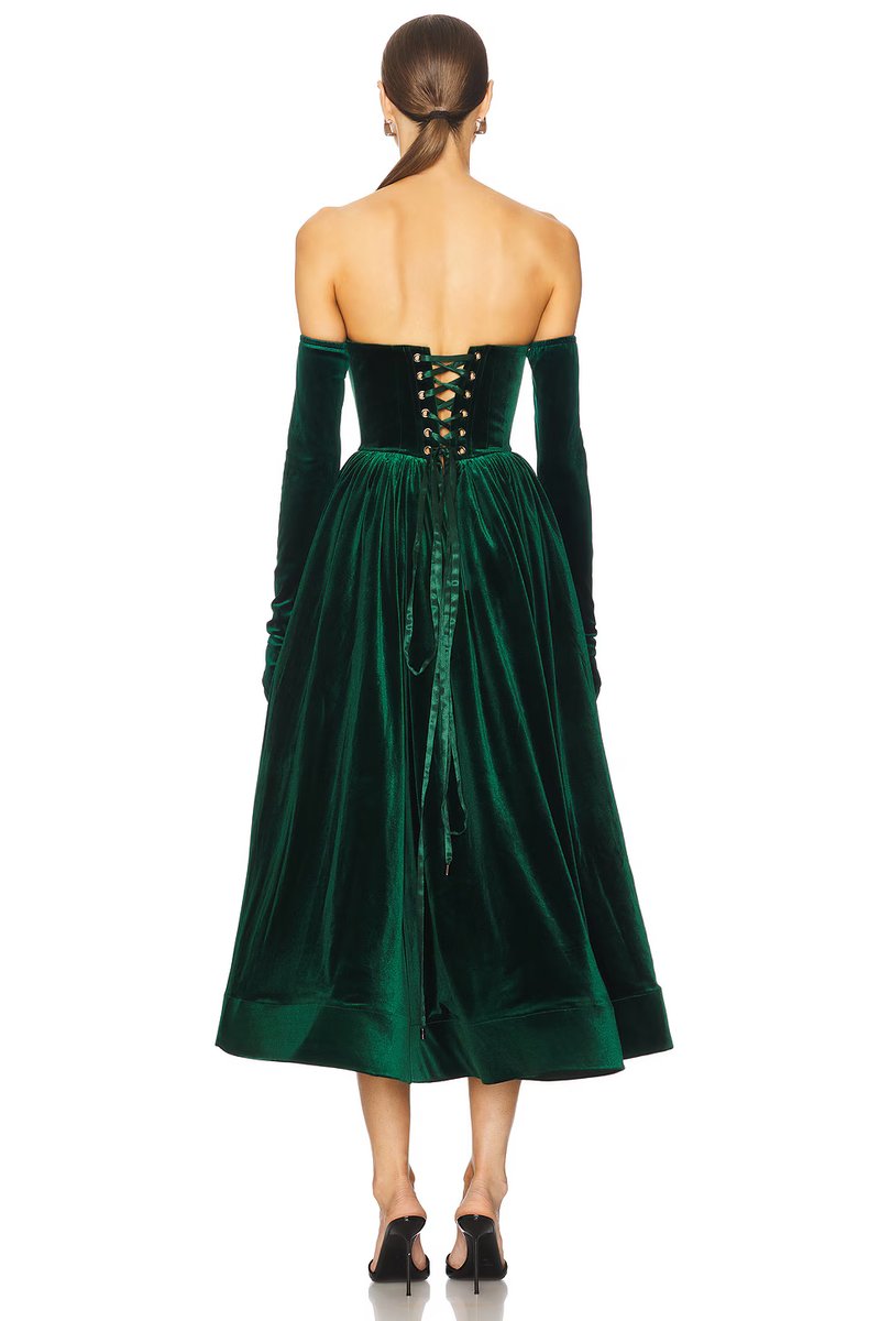 revolve Inara Velvet Midi Dress - 4