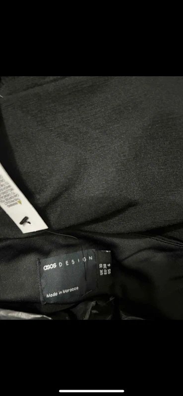 ASOS Design twist halter neck ruffle top in black size 10 - 3