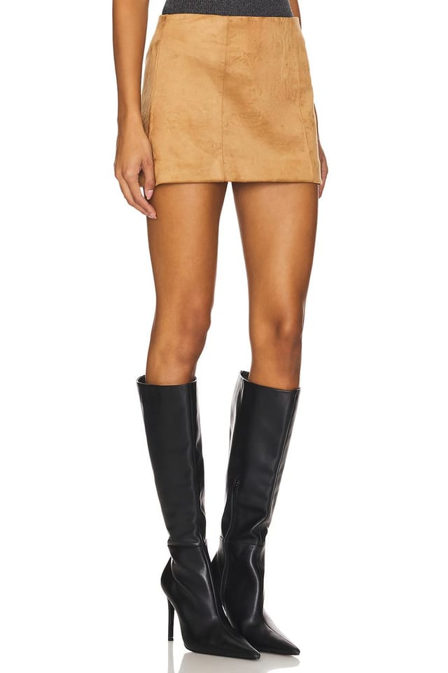 revolve Ginny Faux Suede Mini Skirt - 2