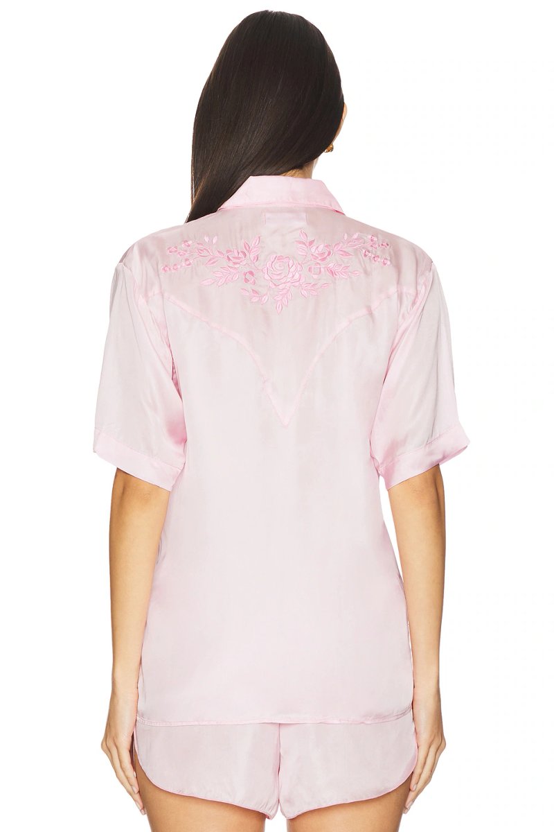 revolve Embroidered Short Sleeve Shirt - 3